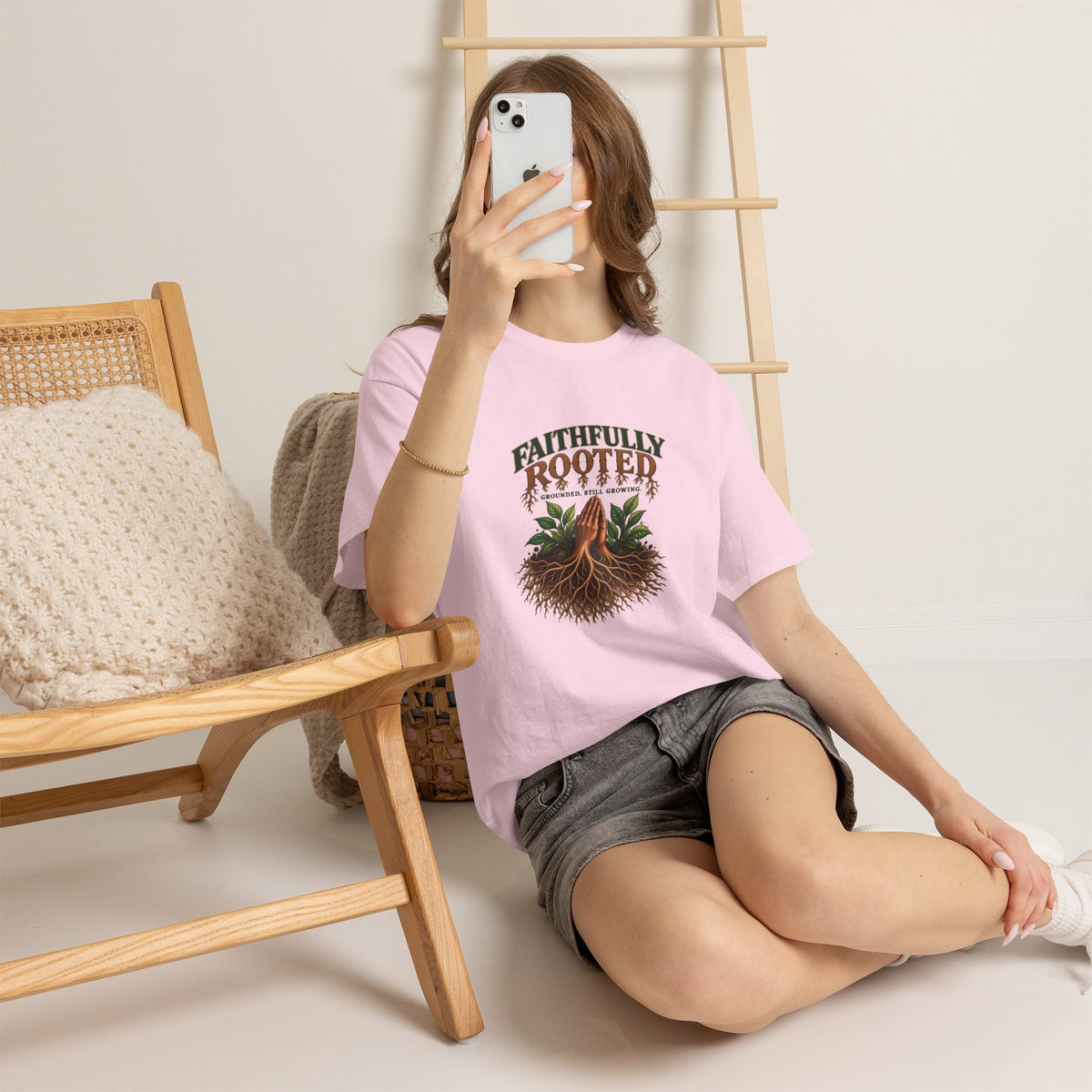 Faithfully Rooted | Christian Faith Graphic T-Shirt
