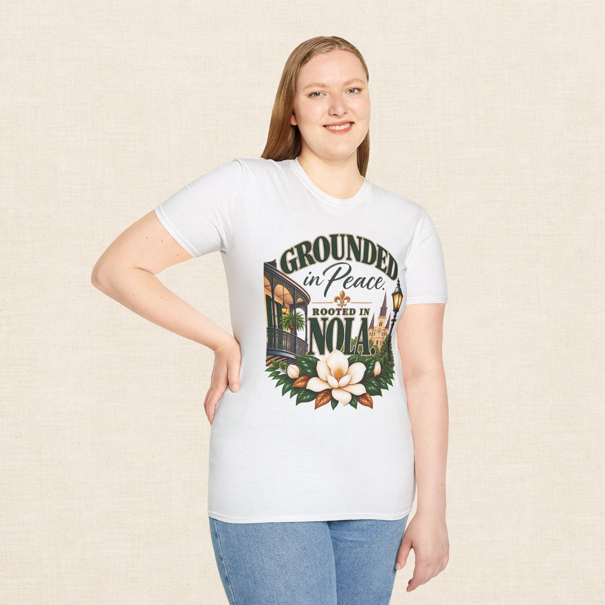 Grounded in Peace Rooted in NOLA T-Shirt