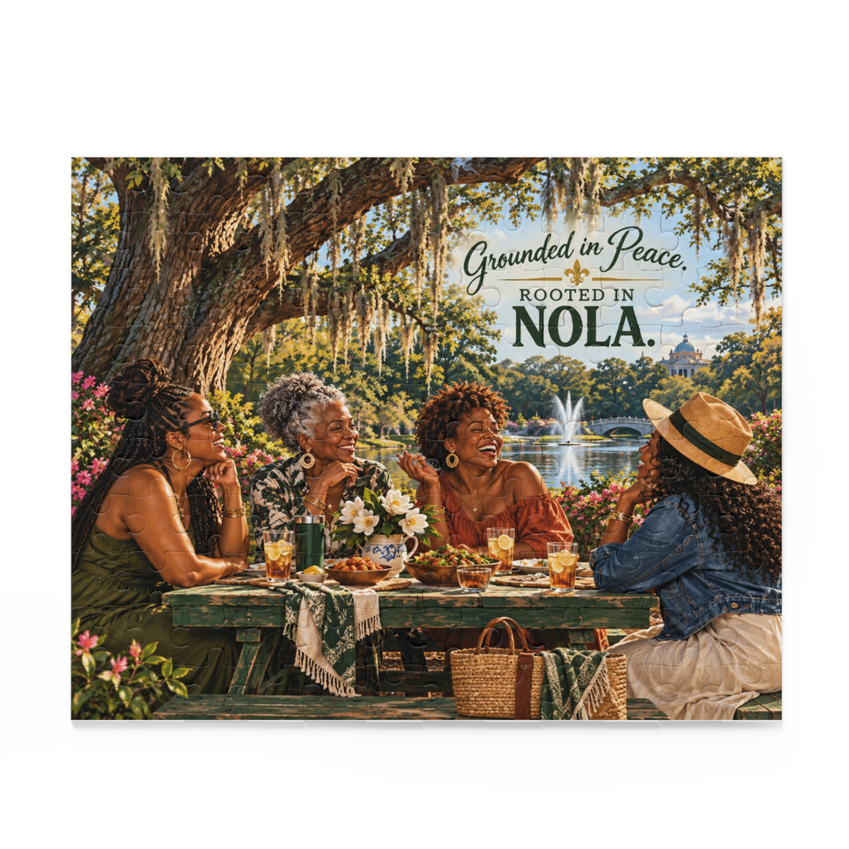Grounded in Peace. Rooted in NOLA. — New Orleans Jigsaw Puzzle (120/252/500 pcs)