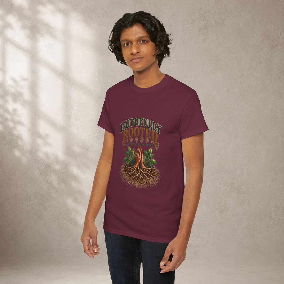 Faithfully Rooted | Christian Faith Graphic T-Shirt