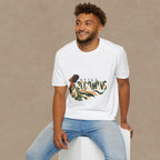 Still Becoming T-Shirt — Empowering Afrocentric Portrait Tee