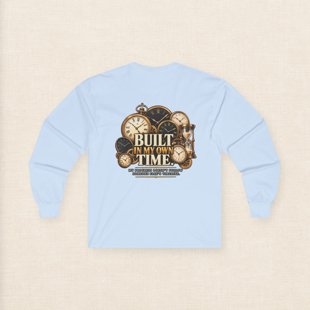 Built in My Own Time Vintage Clock Long Sleeve Tee