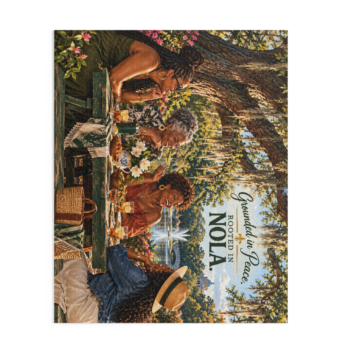 Grounded in Peace. Rooted in NOLA. — New Orleans Jigsaw Puzzle (120/252/500 pcs)