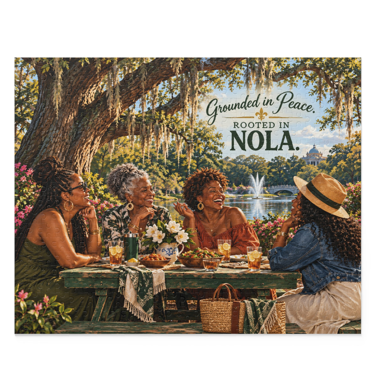 Grounded in Peace. Rooted in NOLA. — New Orleans Jigsaw Puzzle (120/252/500 pcs)