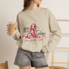 More Than A Ribbon. Space for the Fight. | Breast Cancer Awareness Crewneck Sweatshirt