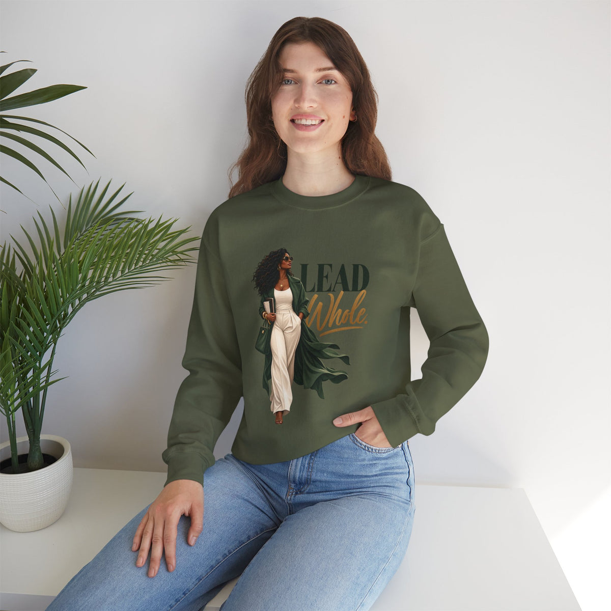 Lead Whole | Women's Empowerment Crewneck Sweatshirt