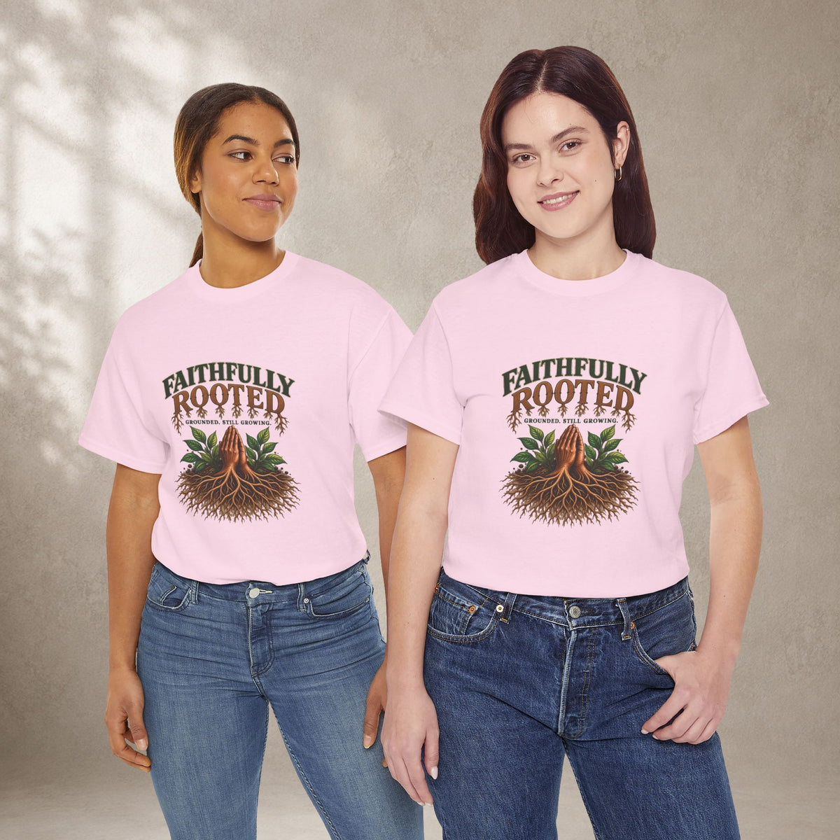 Faithfully Rooted | Christian Faith Graphic T-Shirt