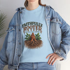 Faithfully Rooted | Christian Faith Graphic T-Shirt
