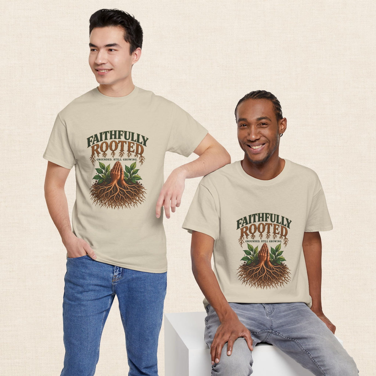 Faithfully Rooted | Christian Faith Graphic T-Shirt