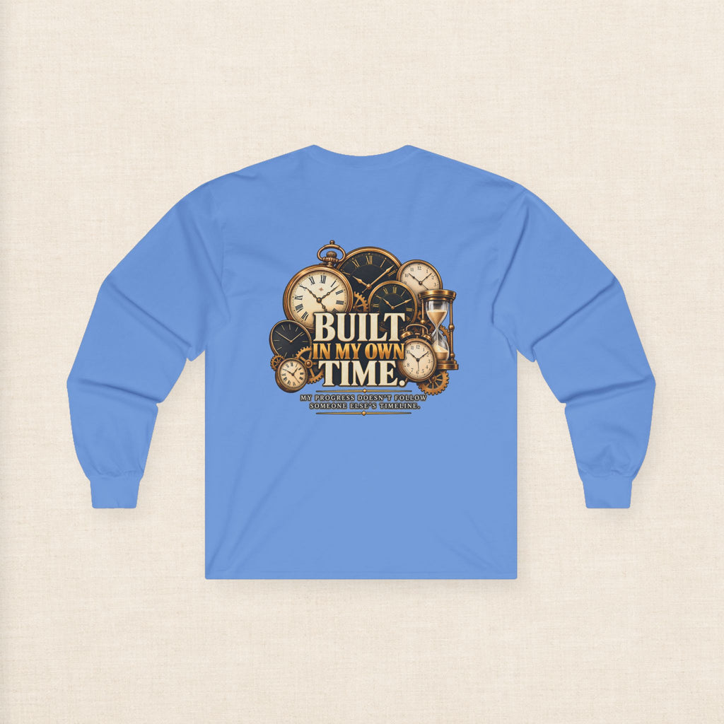 Built in My Own Time Vintage Clock Long Sleeve Tee