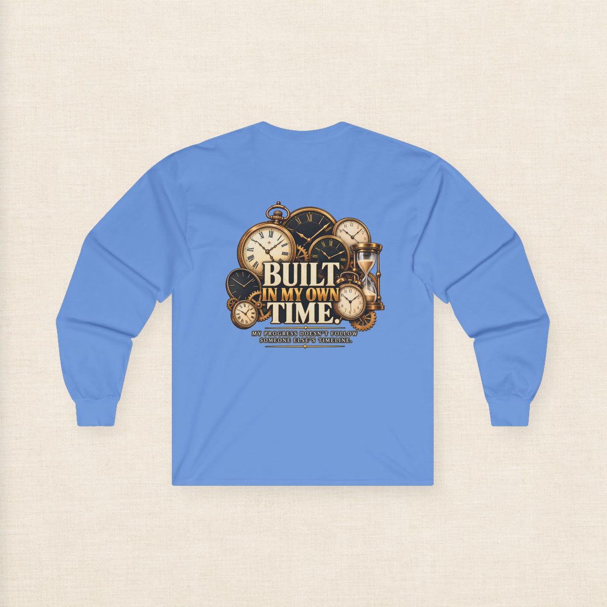 Built in My Own Time Vintage Clock Long Sleeve Tee