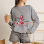 More Than A Ribbon. Space for the Fight. | Breast Cancer Awareness Crewneck Sweatshirt
