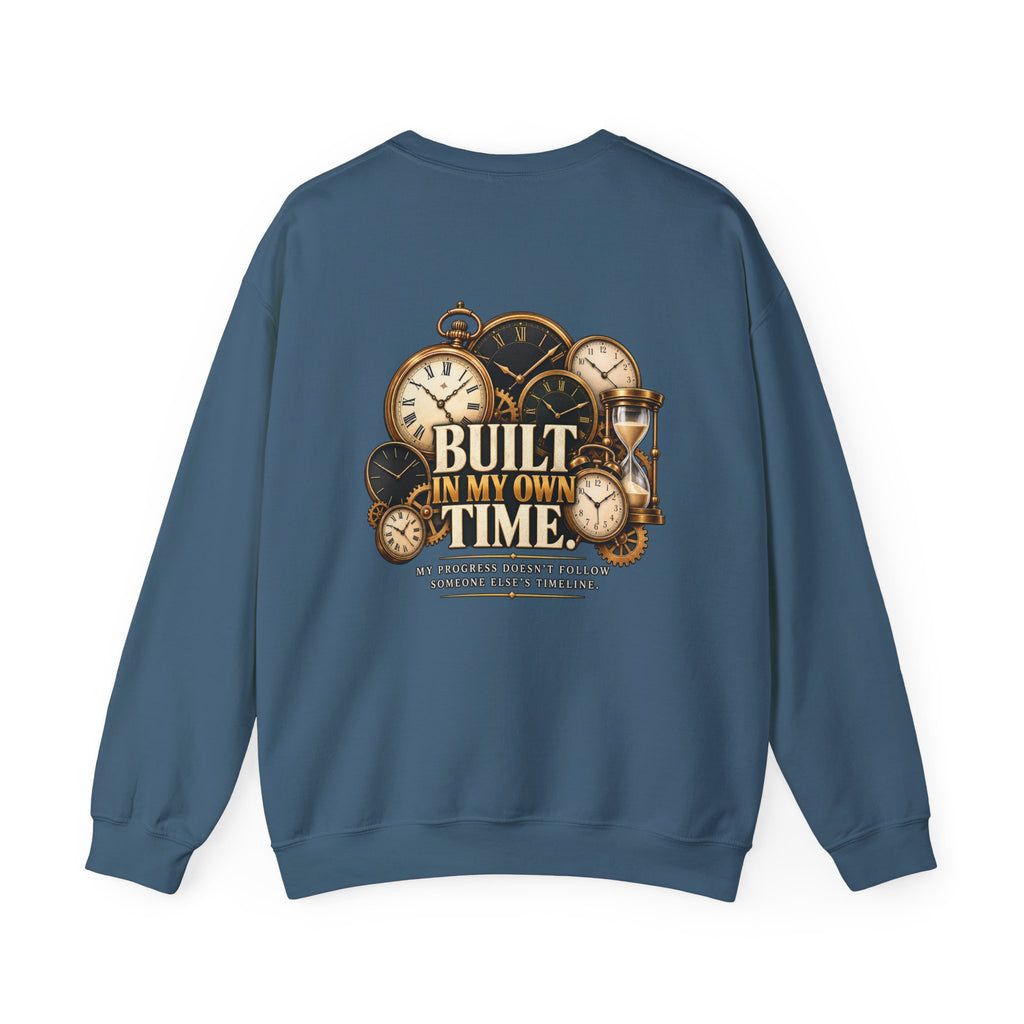 Built in My Own Time Vintage Clock Sweatshirt