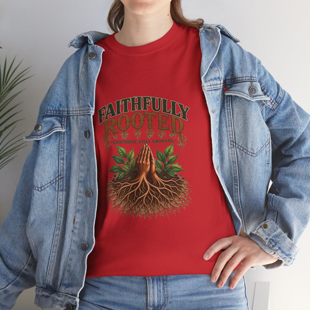 Faithfully Rooted | Christian Faith Graphic T-Shirt