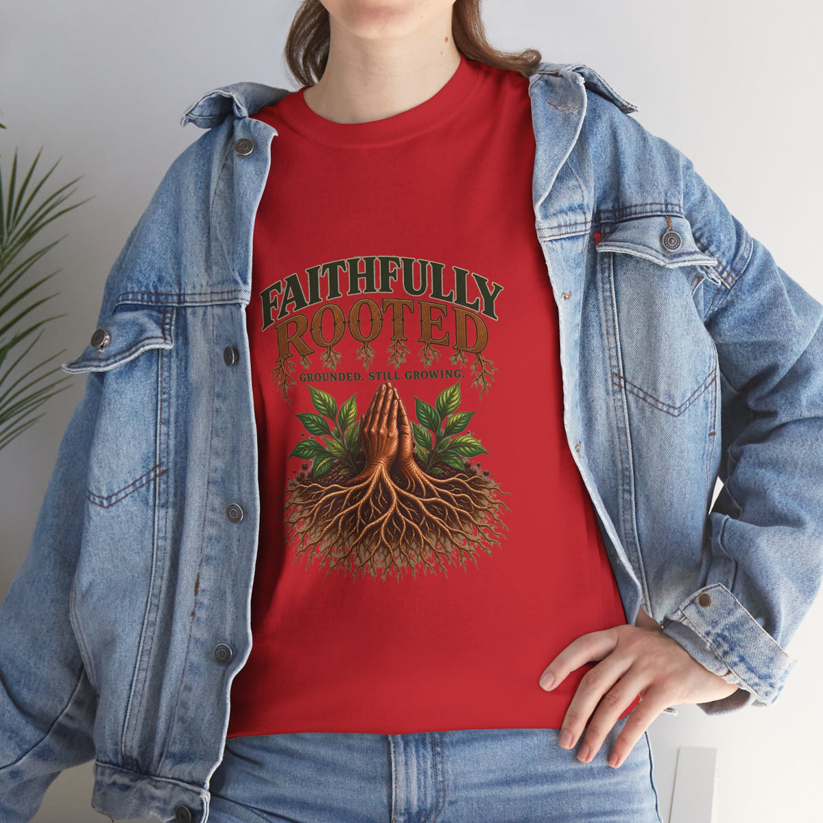 Faithfully Rooted | Christian Faith Graphic T-Shirt