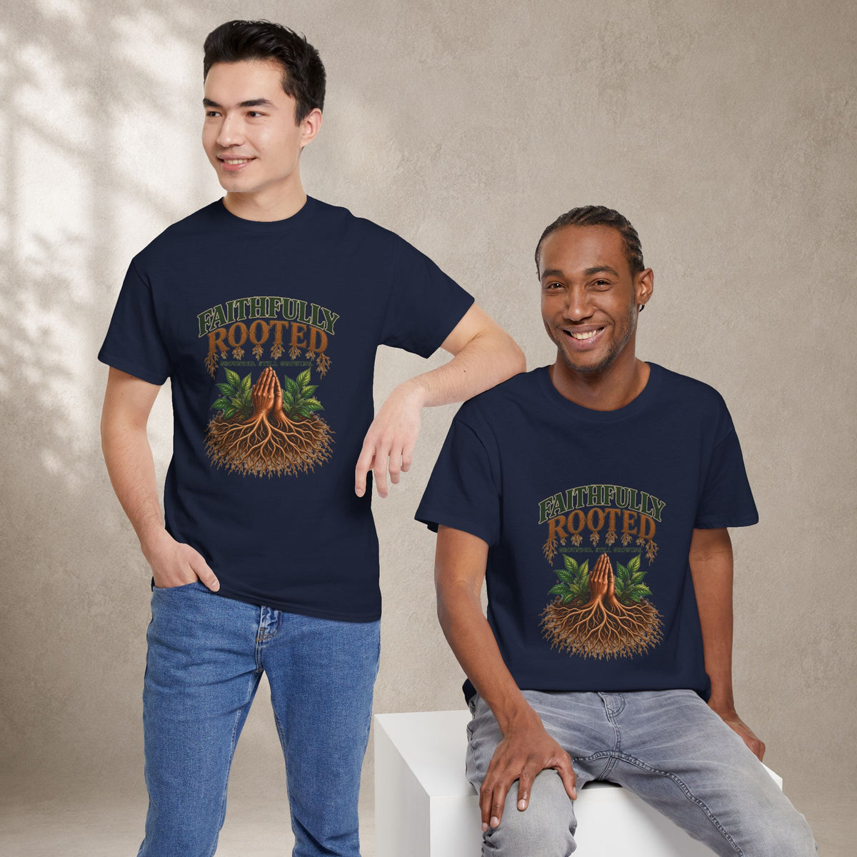 Faithfully Rooted | Christian Faith Graphic T-Shirt
