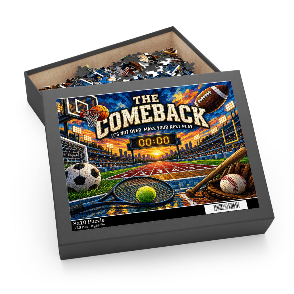 The Comeback Sports Puzzle — Motivational Stadium Jigsaw | 120 or 252 Pieces