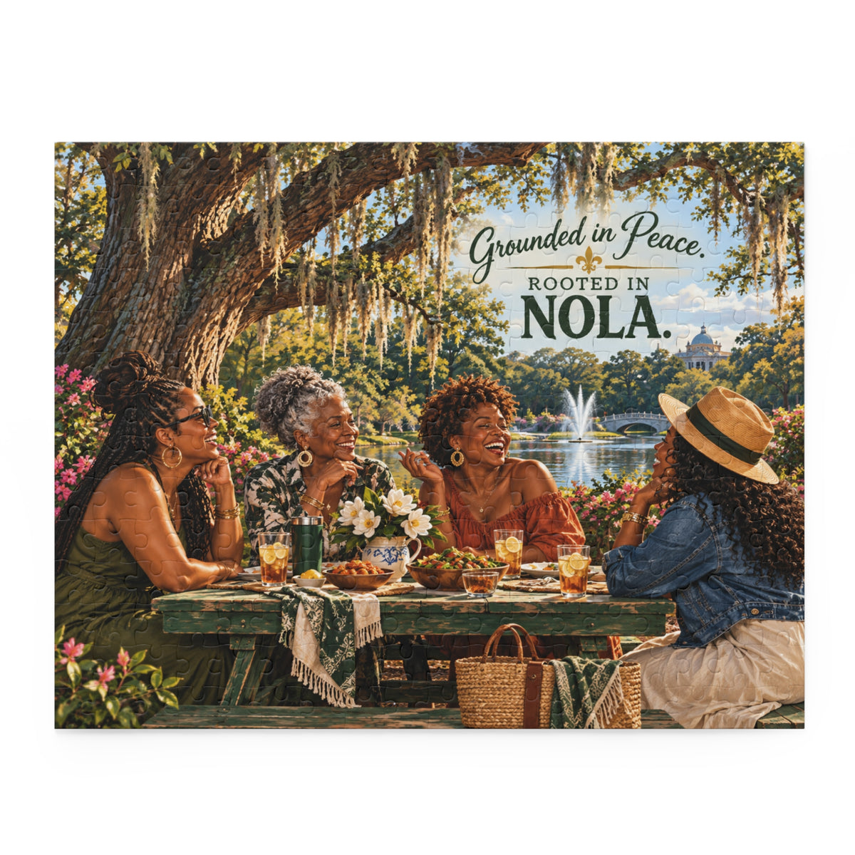 Grounded in Peace. Rooted in NOLA. — New Orleans Jigsaw Puzzle (120/252/500 pcs)