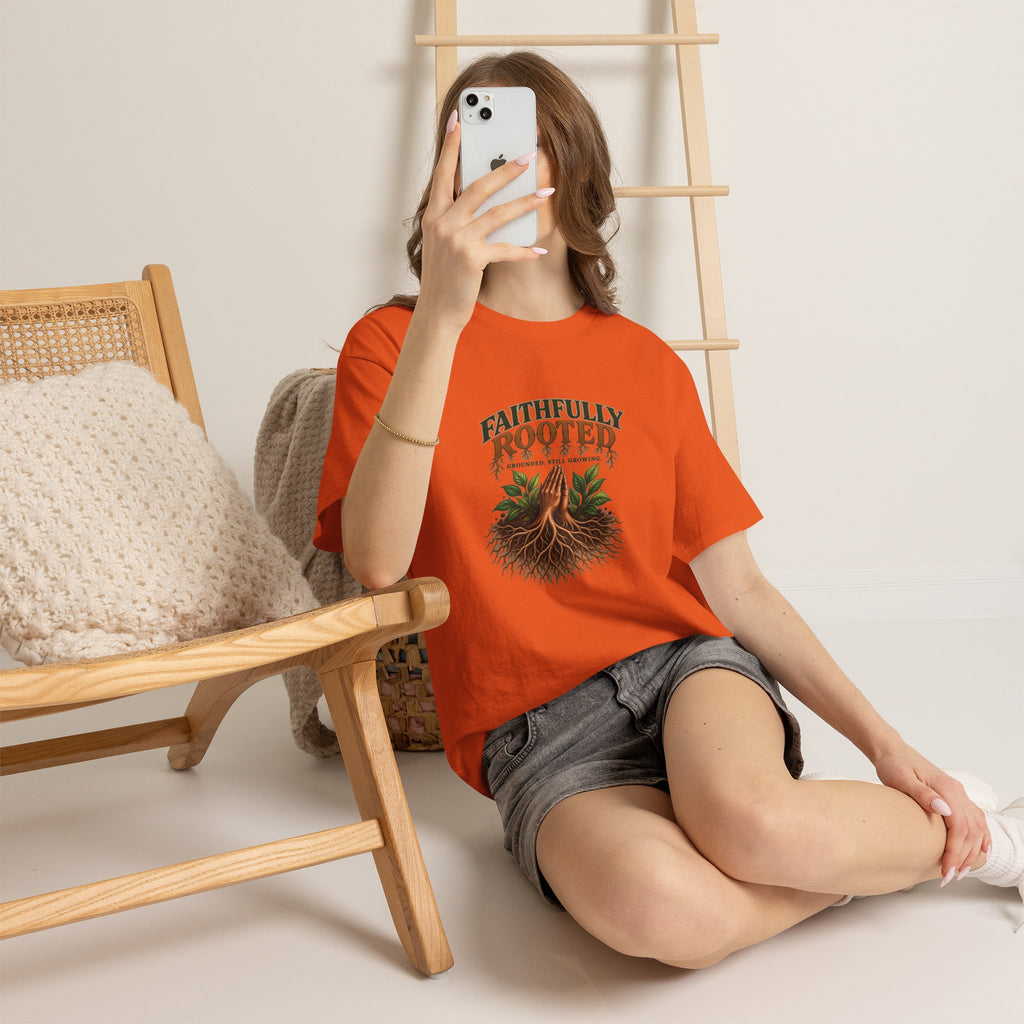 Faithfully Rooted | Christian Faith Graphic T-Shirt