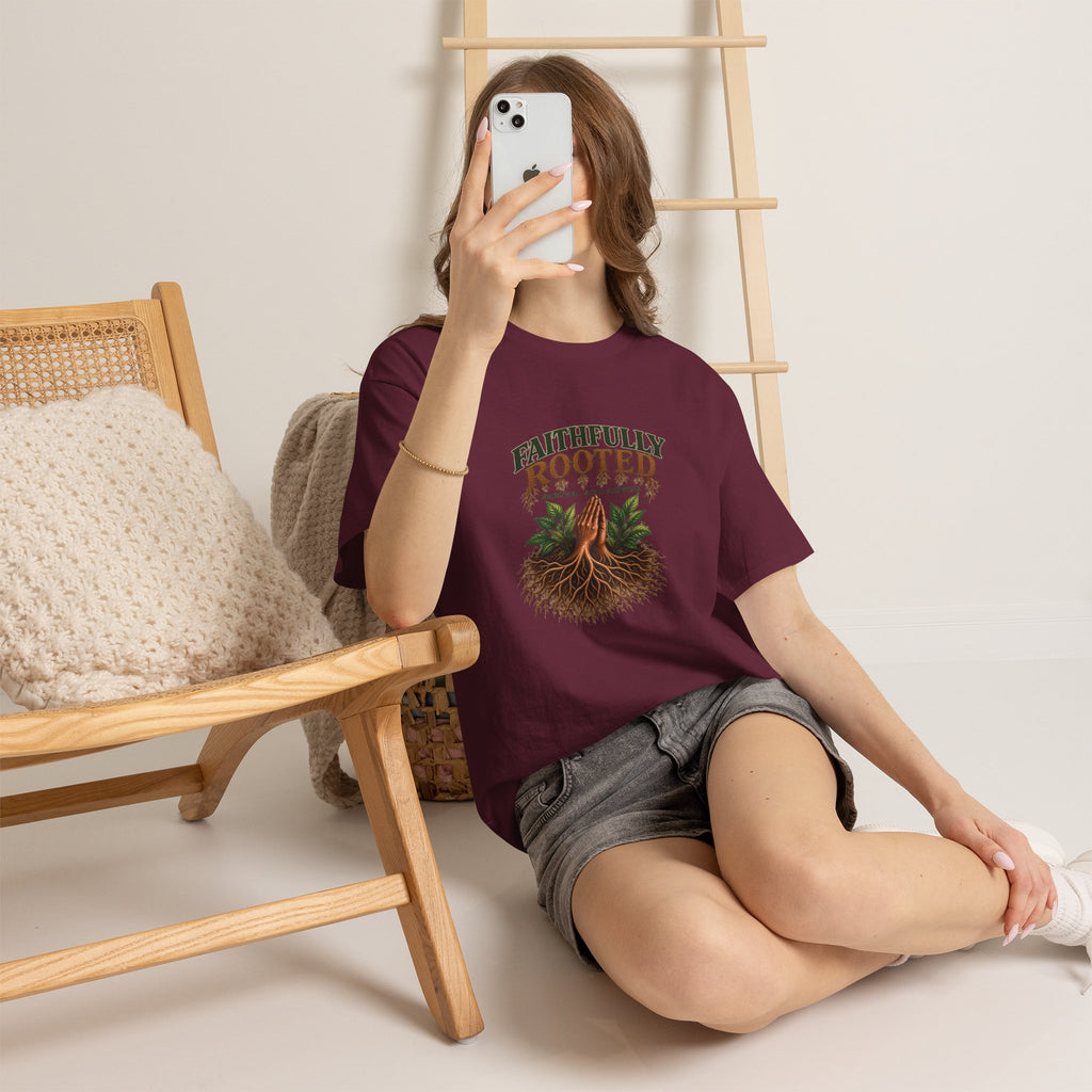 Faithfully Rooted | Christian Faith Graphic T-Shirt