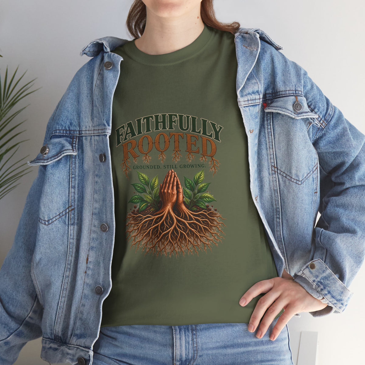 Faithfully Rooted | Christian Faith Graphic T-Shirt