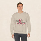More Than A Ribbon. Space for the Fight. | Breast Cancer Awareness Crewneck Sweatshirt