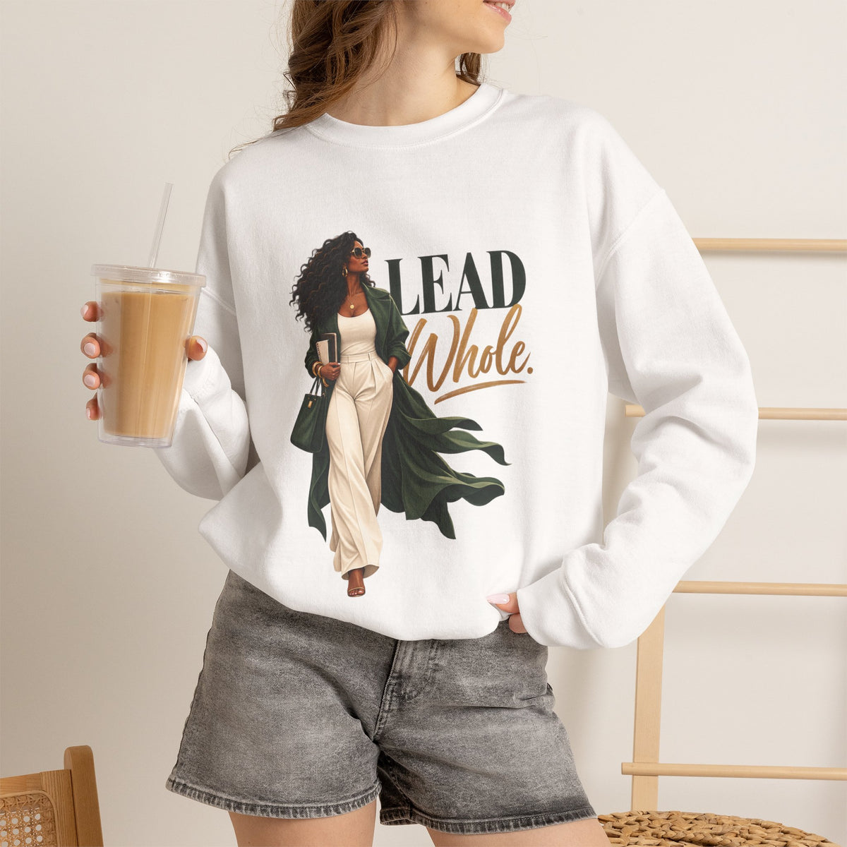 Lead Whole | Women's Empowerment Crewneck Sweatshirt