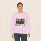 Crewneck Sweatshirt — "The Next Play Can Wait" Scoreboard Design