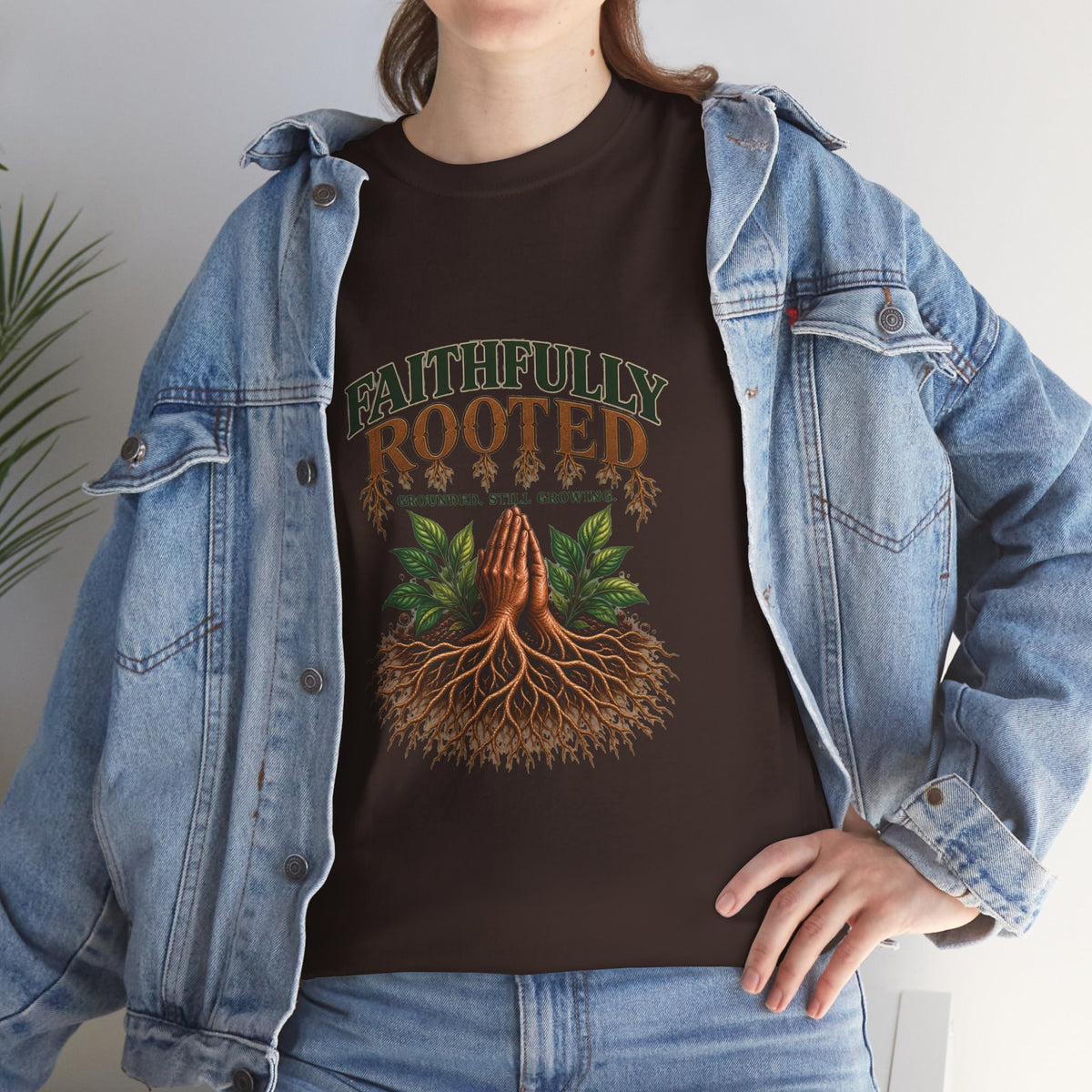 Faithfully Rooted | Christian Faith Graphic T-Shirt
