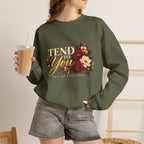 Tend to You Floral Self-Care Crewneck Sweatshirt
