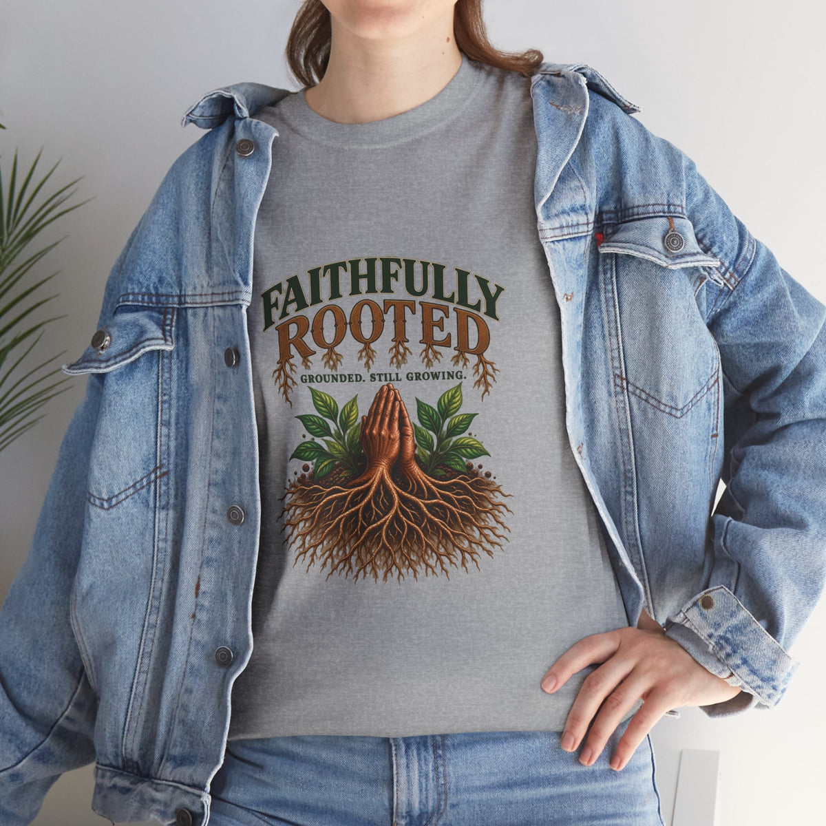 Faithfully Rooted | Christian Faith Graphic T-Shirt
