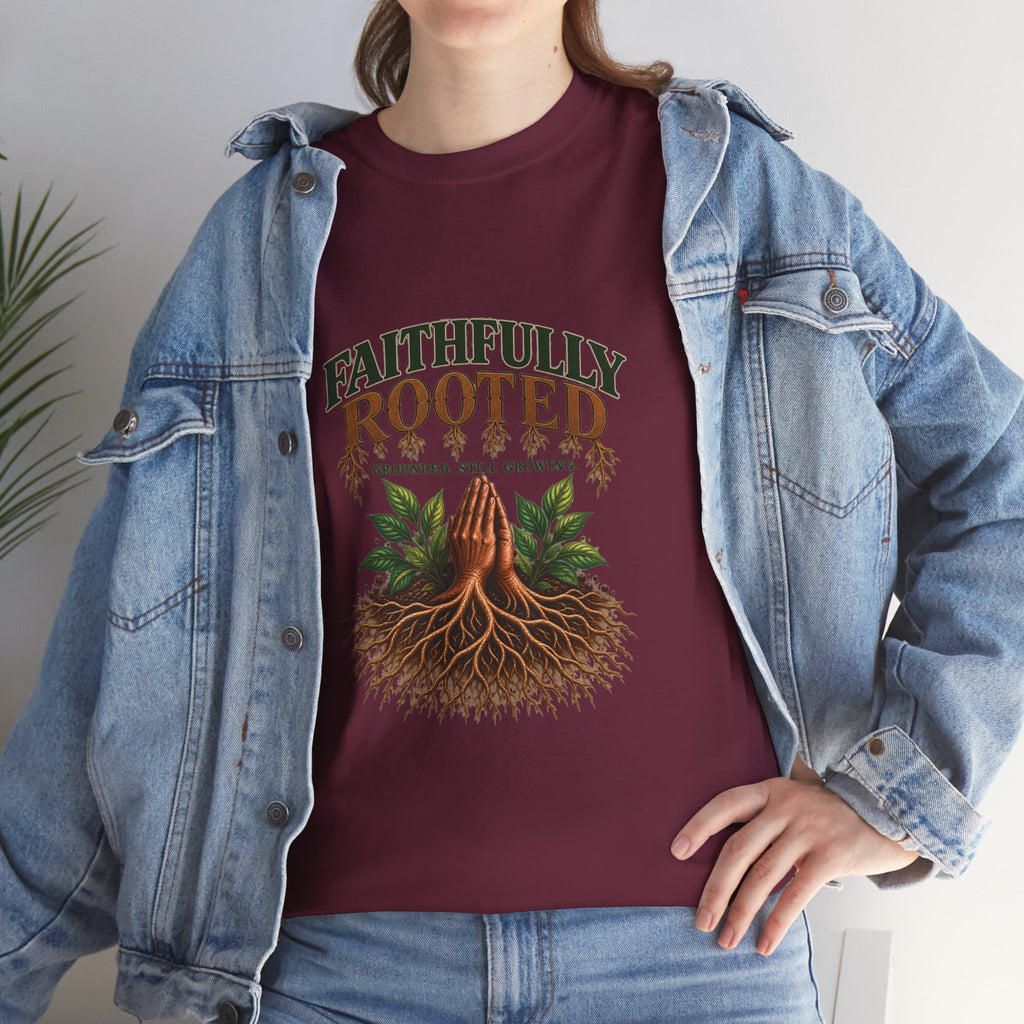 Faithfully Rooted | Christian Faith Graphic T-Shirt