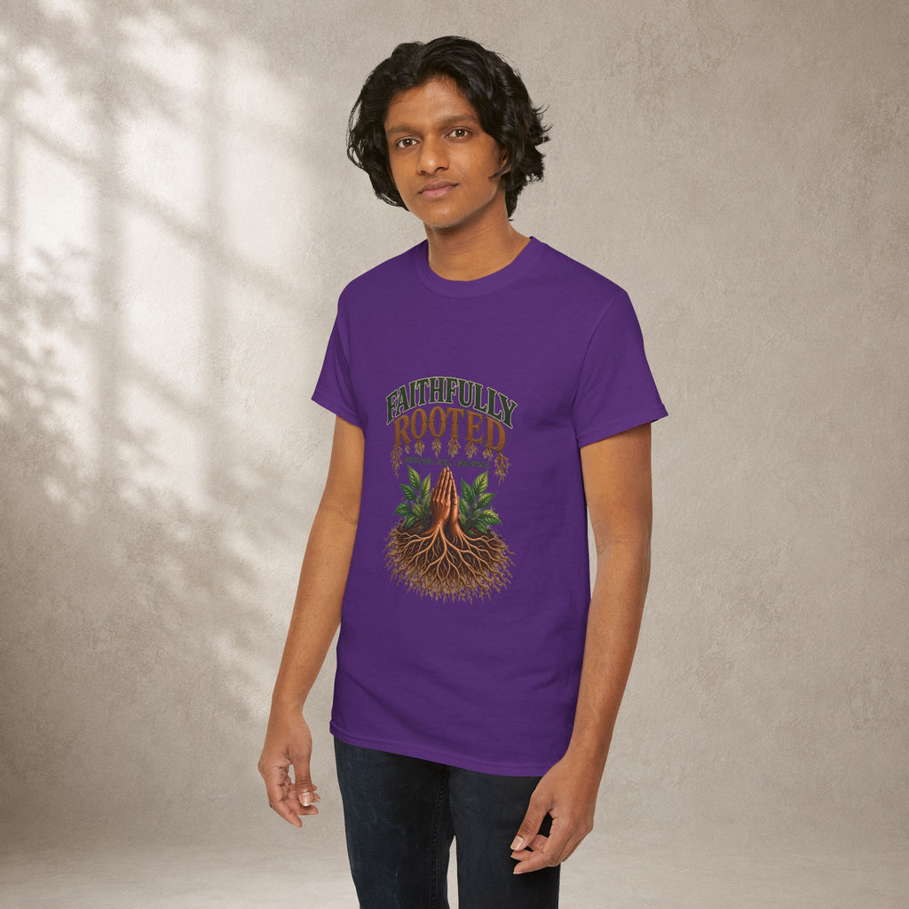 Faithfully Rooted | Christian Faith Graphic T-Shirt