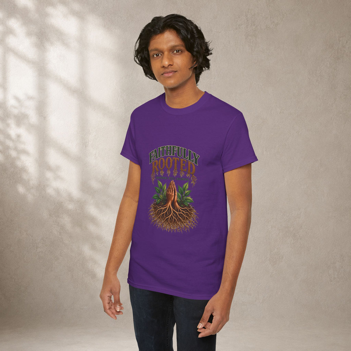 Faithfully Rooted | Christian Faith Graphic T-Shirt