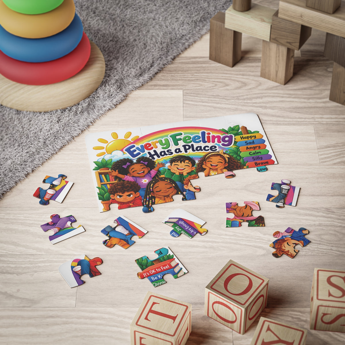 Every Feeling Has a Place Kids' Puzzle — 30-Piece Emotions Learning Puzzle