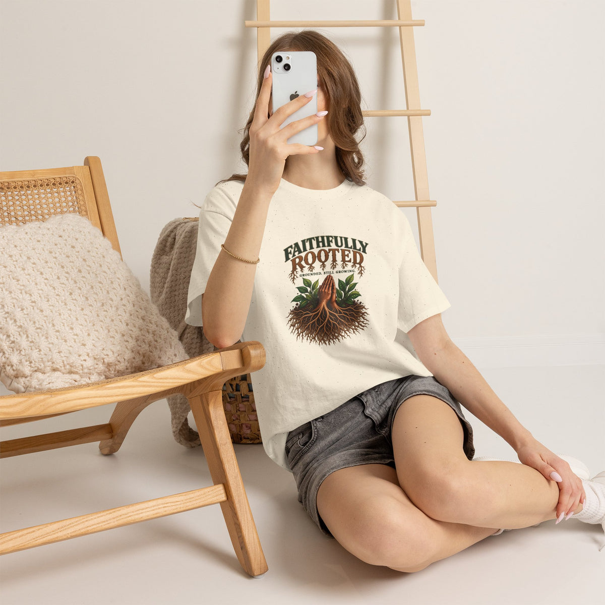Faithfully Rooted | Christian Faith Graphic T-Shirt