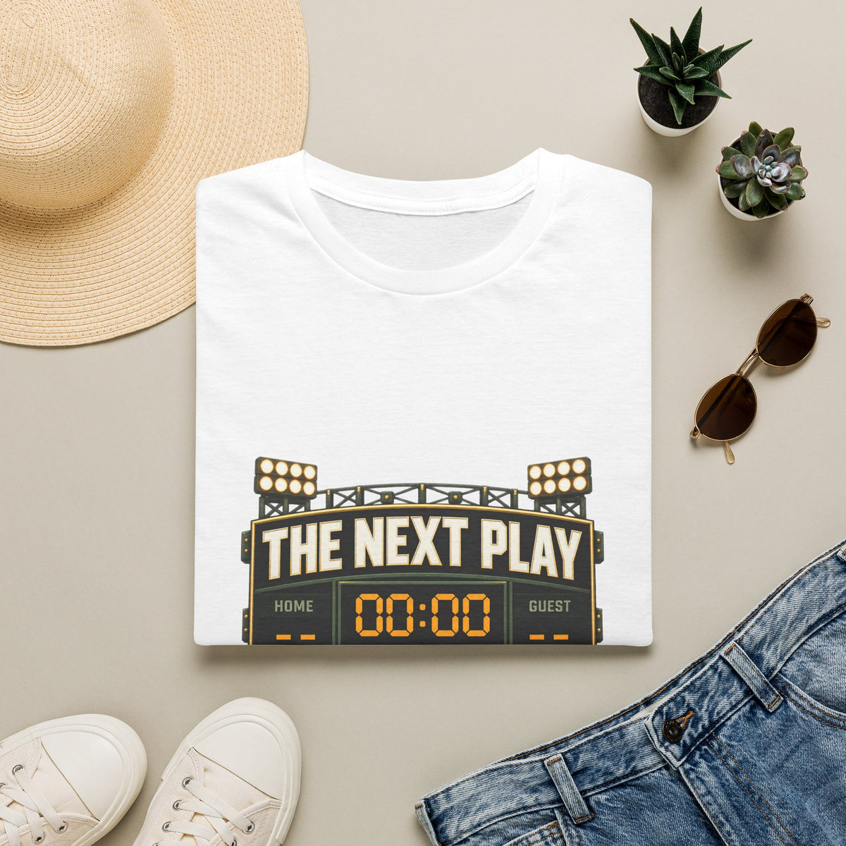 The Next Play Can Wait T-Shirt — Sports Scoreboard Graphic Tee