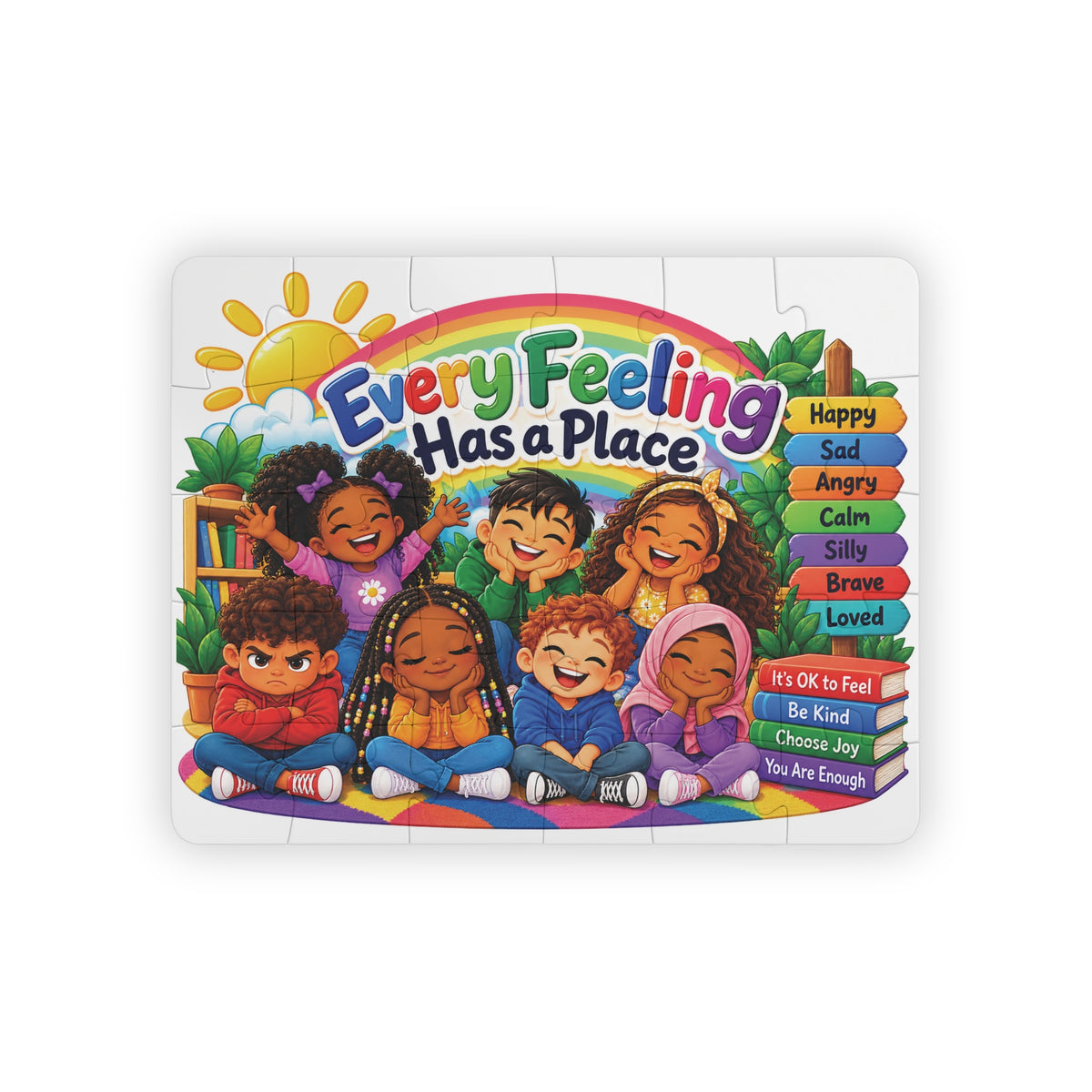 Every Feeling Has a Place Kids' Puzzle — 30-Piece Emotions Learning Puzzle