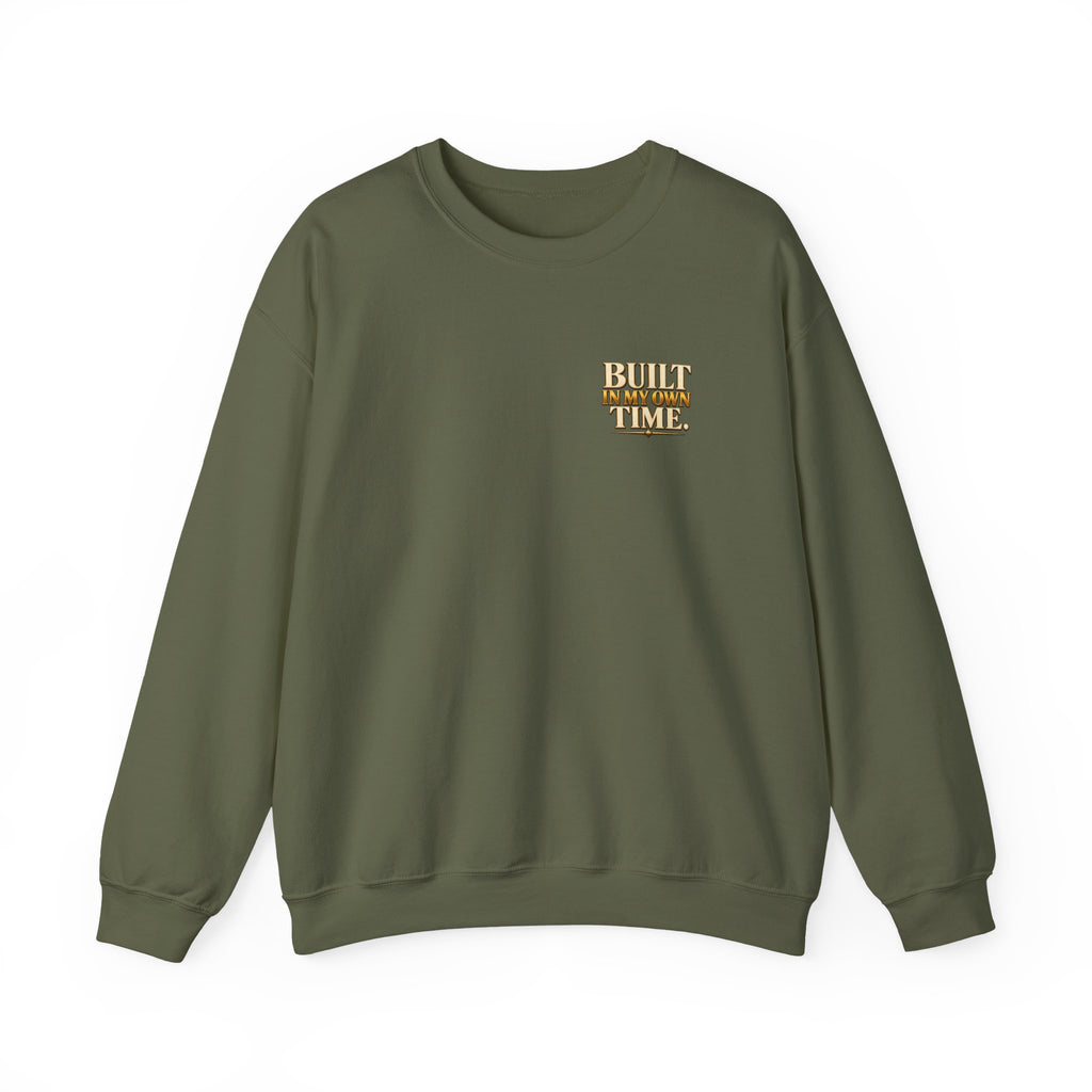 Built in My Own Time Vintage Clock Sweatshirt