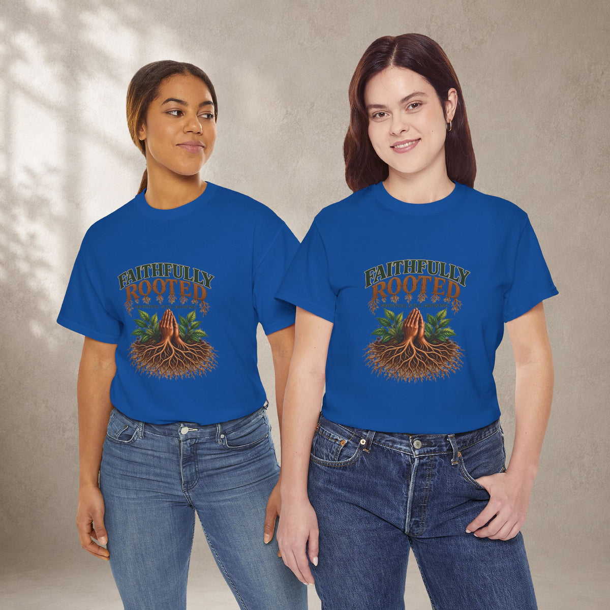 Faithfully Rooted | Christian Faith Graphic T-Shirt