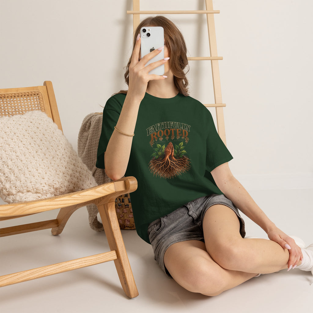 Faithfully Rooted | Christian Faith Graphic T-Shirt