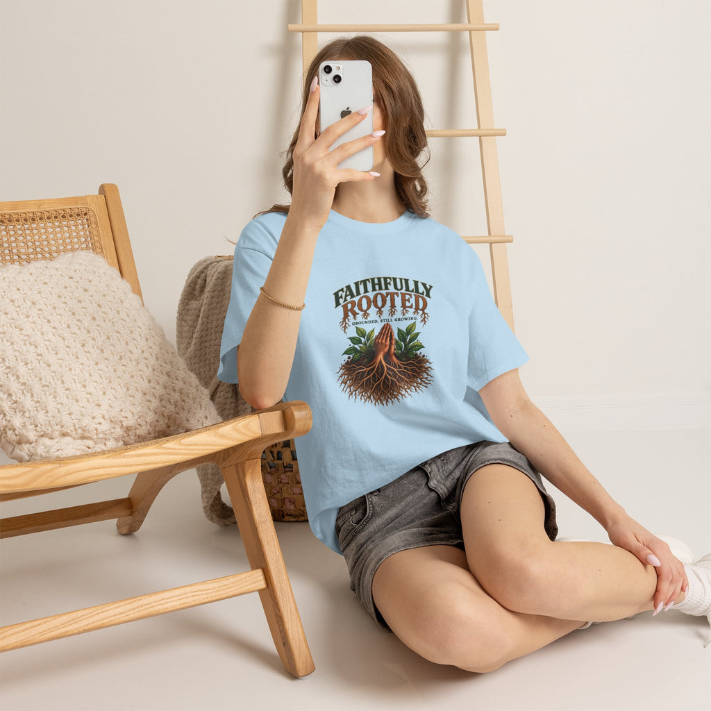 Faithfully Rooted | Christian Faith Graphic T-Shirt