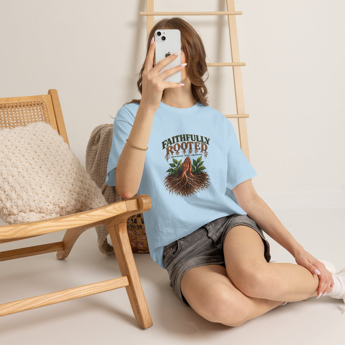 Faithfully Rooted | Christian Faith Graphic T-Shirt