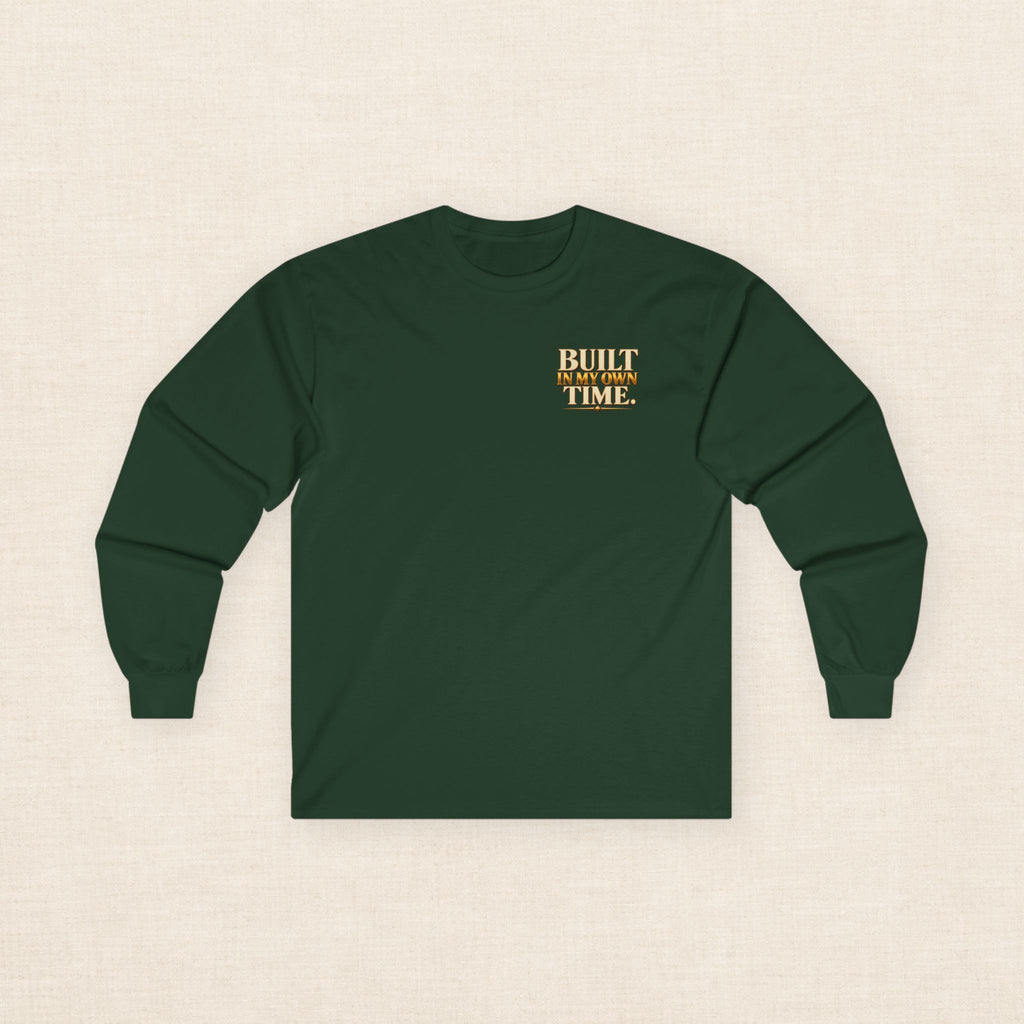 Built in My Own Time Vintage Clock Long Sleeve Tee