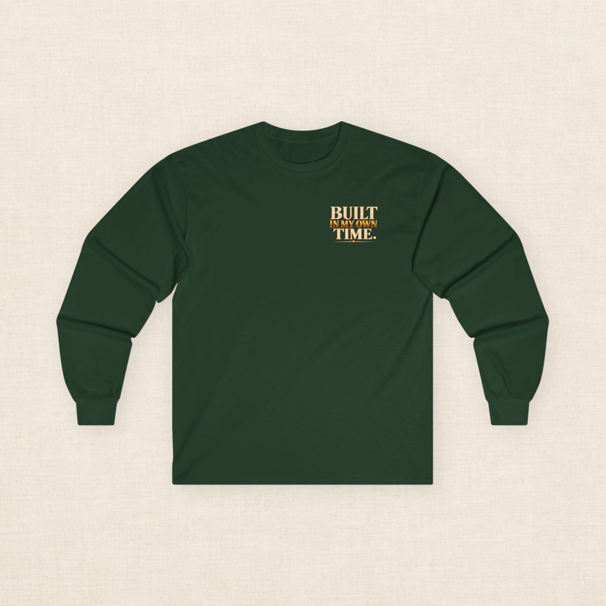 Built in My Own Time Vintage Clock Long Sleeve Tee