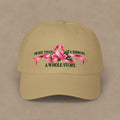 Breast Cancer Awareness Dad Cap — "More Than A Ribbon, A Whole Story"