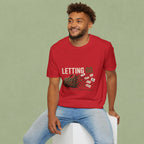 Letting Go T-Shirt — 'Letting Go' Inspirational Graphic Tee with Leopard & Bag Design