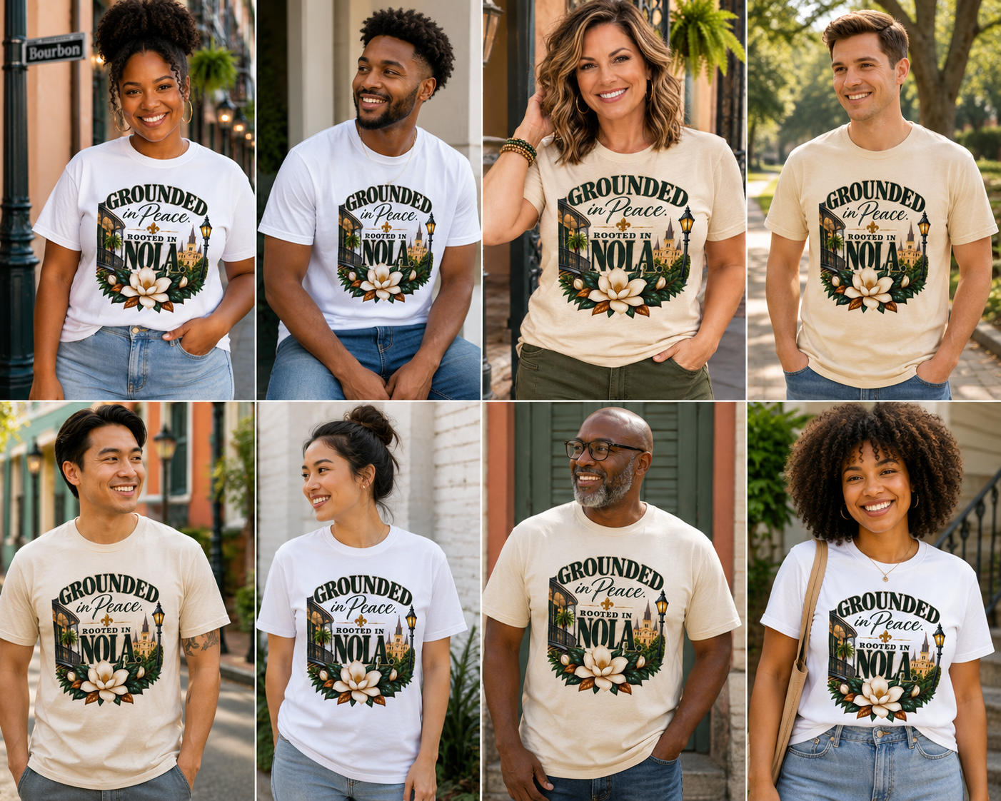 Grounded in Peace Rooted in NOLA T-Shirt