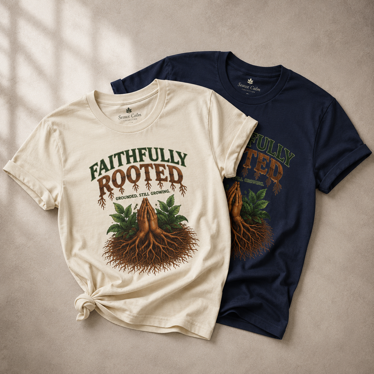 Faithfully Rooted | Christian Faith Graphic T-Shirt