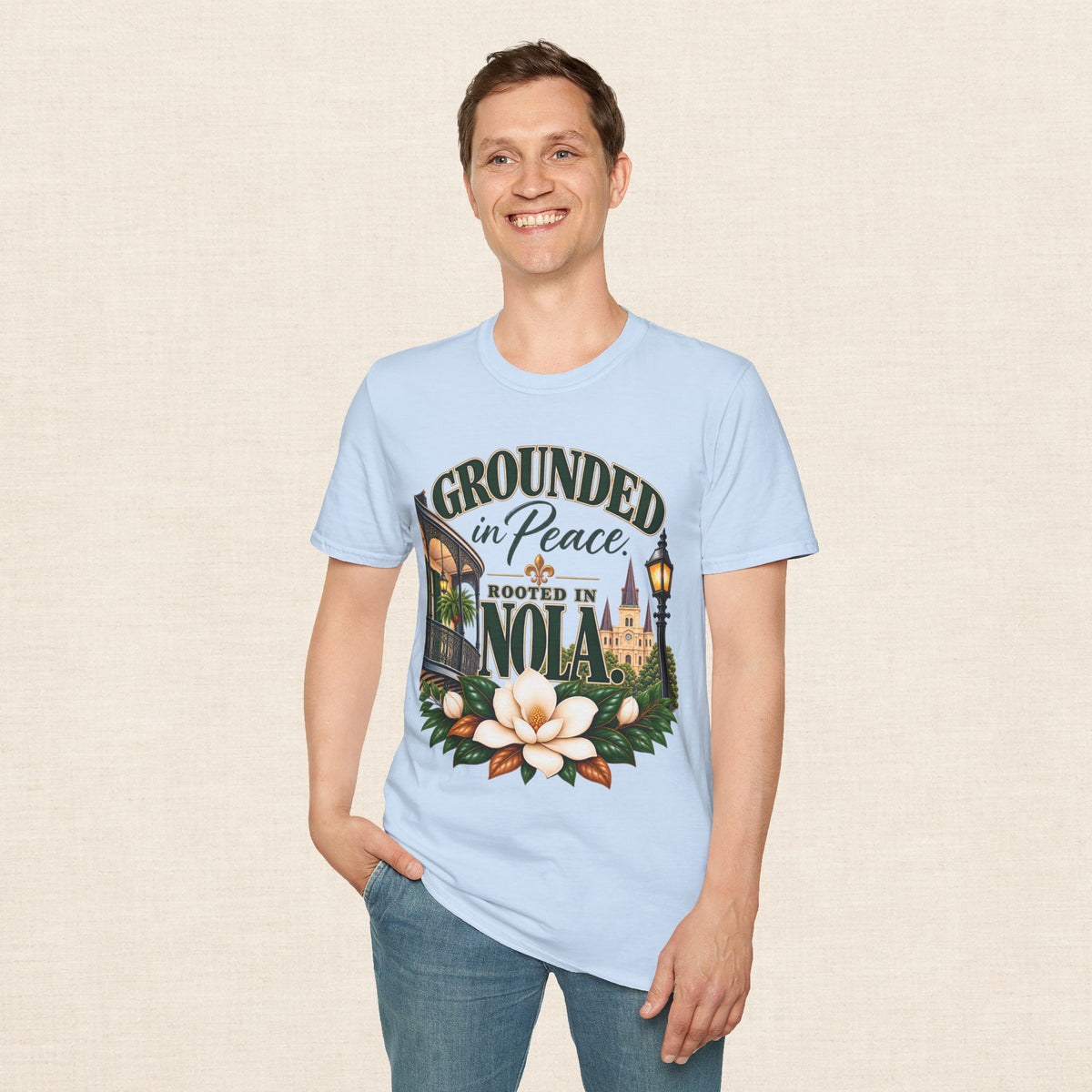 Grounded in Peace Rooted in NOLA T-Shirt